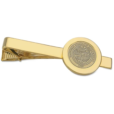 Gold Eastern Oregon Mountaineers Logo Tie Bar