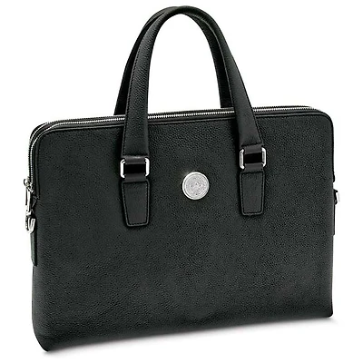 Women's Silver Campbellsville Tigers Leather Briefcase