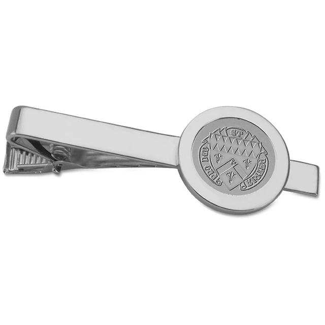 Silver Loras College Duhawks Tie Bar