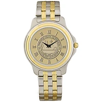 Men's Gold Augsburg University Two-Tone Medallion Wristwatch