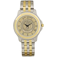 Men's Gold College of New Jersey Lions Two-Tone Medallion Wristwatch