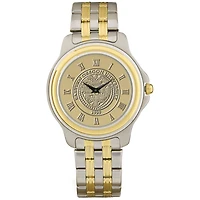 Men's Gold Eastern Oregon Mountaineers Two-Tone Medallion Wristwatch