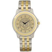 Men's Gold Nichols College Bison Two-Tone Medallion Wristwatch