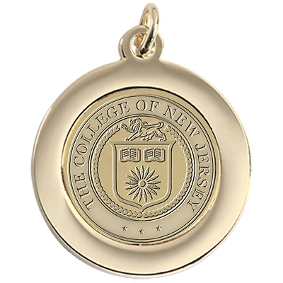 Gold College of New Jersey Lions Team Pendant