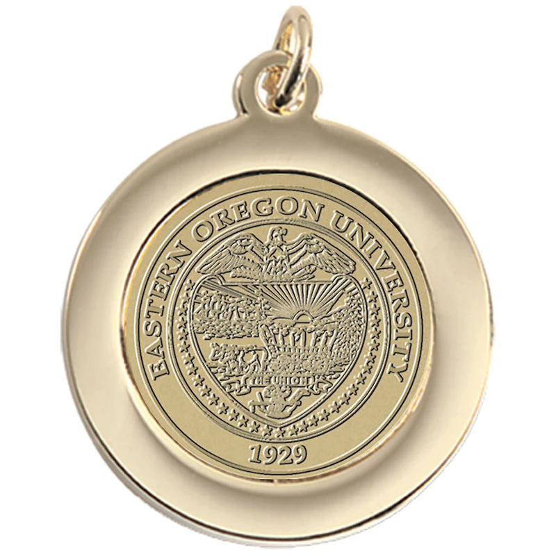 Gold Eastern Oregon Mountaineers Team Pendant