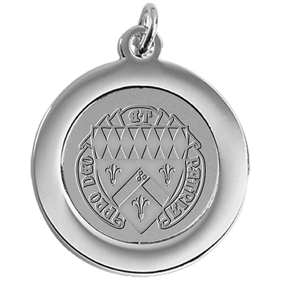 Silver Loras College Duhawks Team Pendant