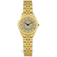 Women's Gold Augsburg University Medallion Rolled Link Bracelet Wristwatch