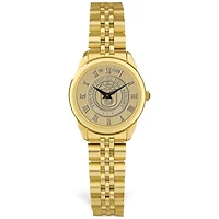 Women's Gold College of New Jersey Lions Medallion Rolled Link Bracelet Wristwatch
