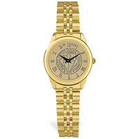 Women's Gold Notre Dame of Maryland Gators Medallion Rolled Link Bracelet Wristwatch