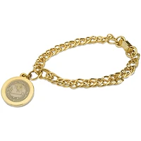 Gold Augsburg University Charm Bracelet