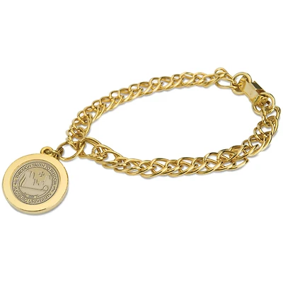 Gold Augsburg University Charm Bracelet