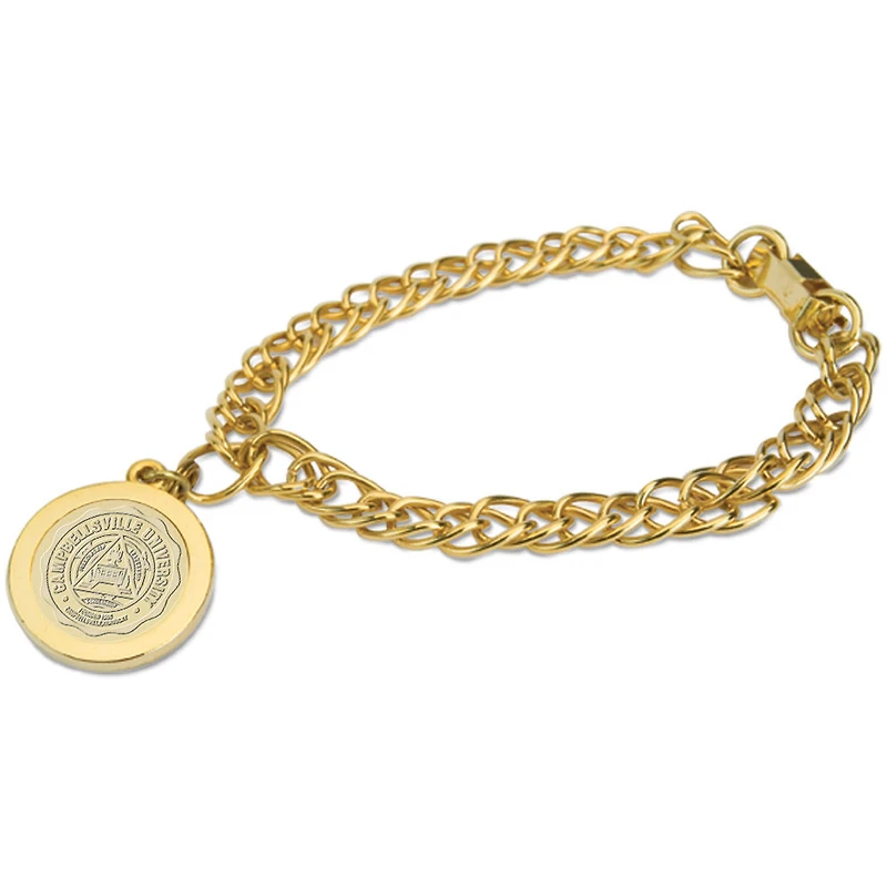 Gold Campbellsville Tigers Charm Bracelet