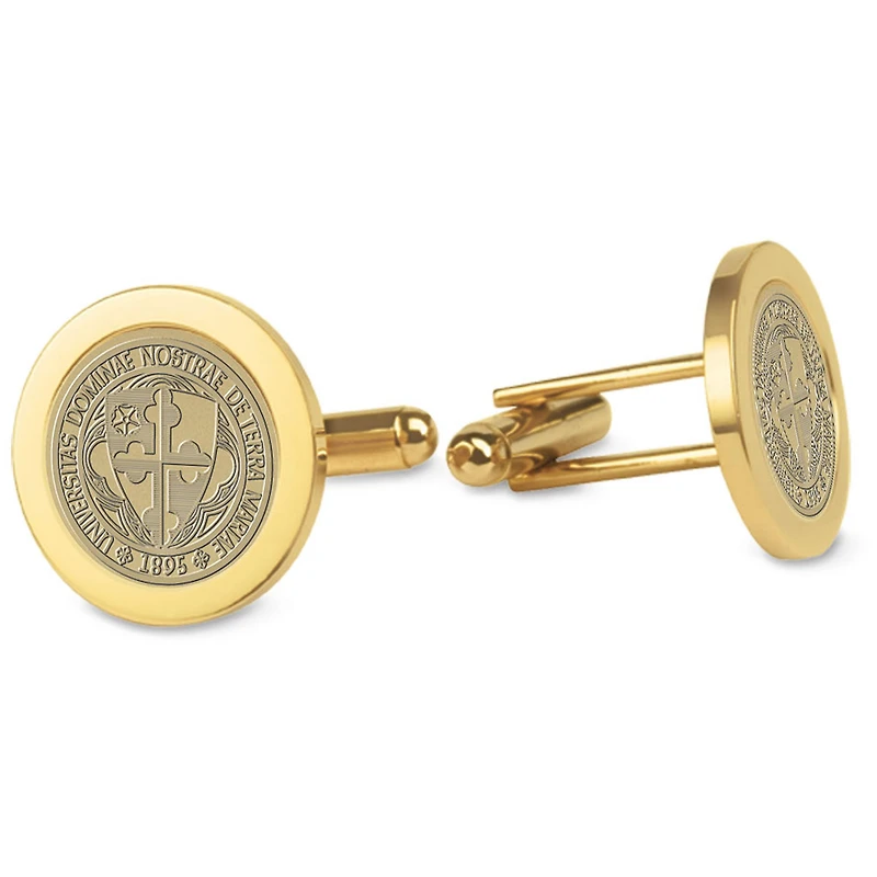 Gold Notre Dame of Maryland Gators Cufflinks