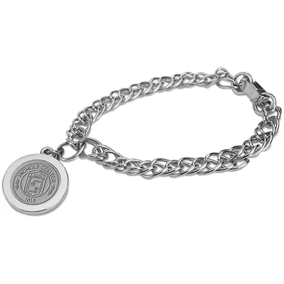 Silver Nichols College Bison Charm Bracelet