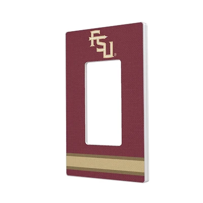 Florida State Seminoles Stripe Design Single Rocker Lightswitch Plate