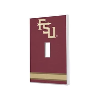 Florida State Seminoles Stripe Design Single Toggle Lightswitch Plate