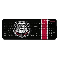Georgia Bulldogs Stripe Design Wireless Keyboard