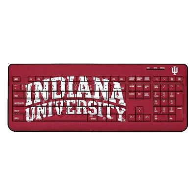 Indiana Hoosiers Solid Design Wireless Keyboard