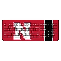 Nebraska Huskers Stripe Design Wireless Keyboard