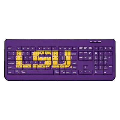 LSU Tigers Solid Design Wireless Keyboard