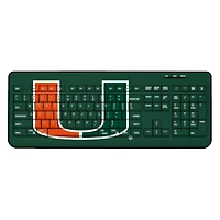 Miami Hurricanes Solid Design Wireless Keyboard