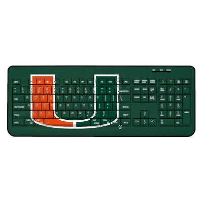 Miami Hurricanes Solid Design Wireless Keyboard