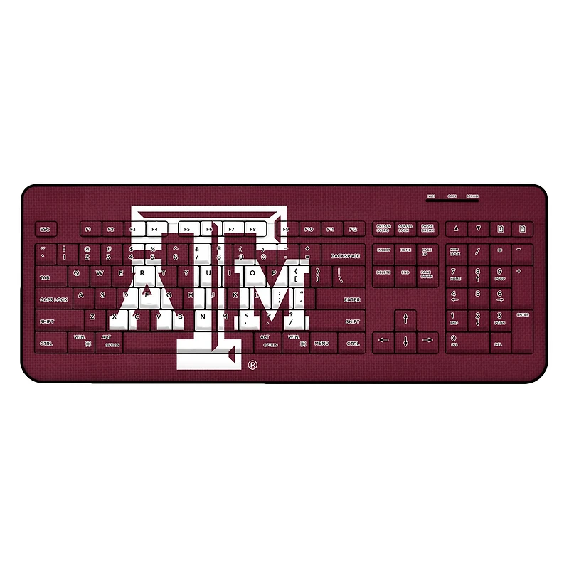 Texas A&M Aggies Solid Design Wireless Keyboard