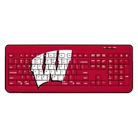 Wisconsin Badgers Solid Design Wireless Keyboard