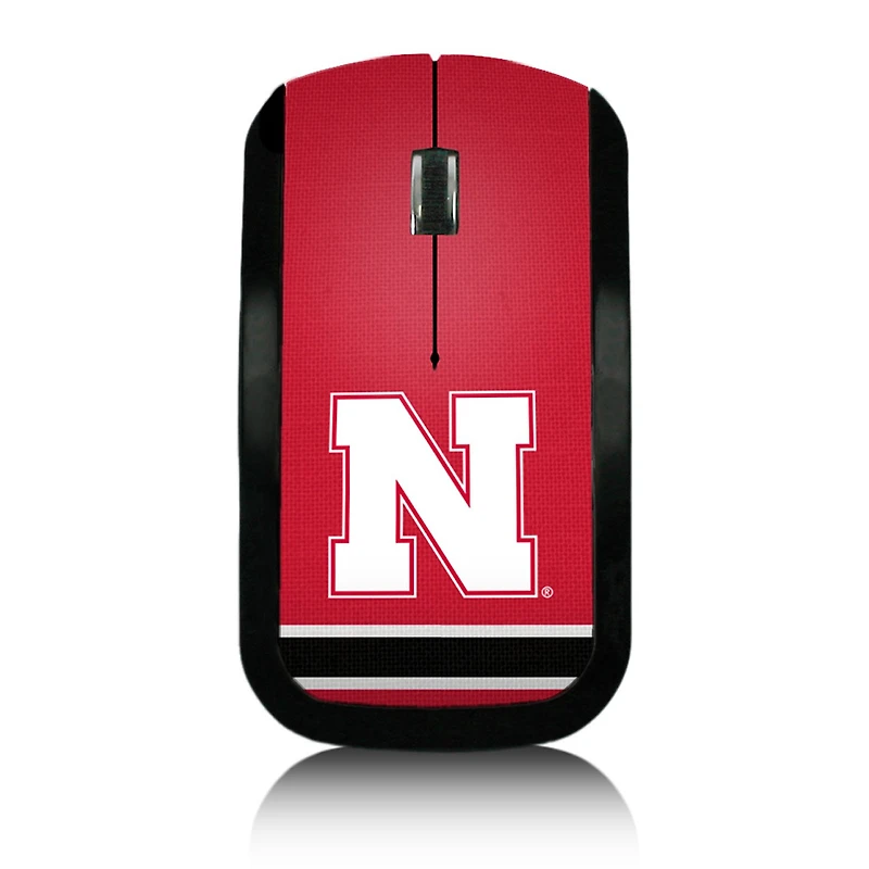 Nebraska Huskers Stripe Design Wireless Mouse