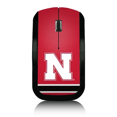 Nebraska Huskers Stripe Design Wireless Mouse