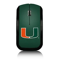 Miami Hurricanes Solid Design Wireless Mouse