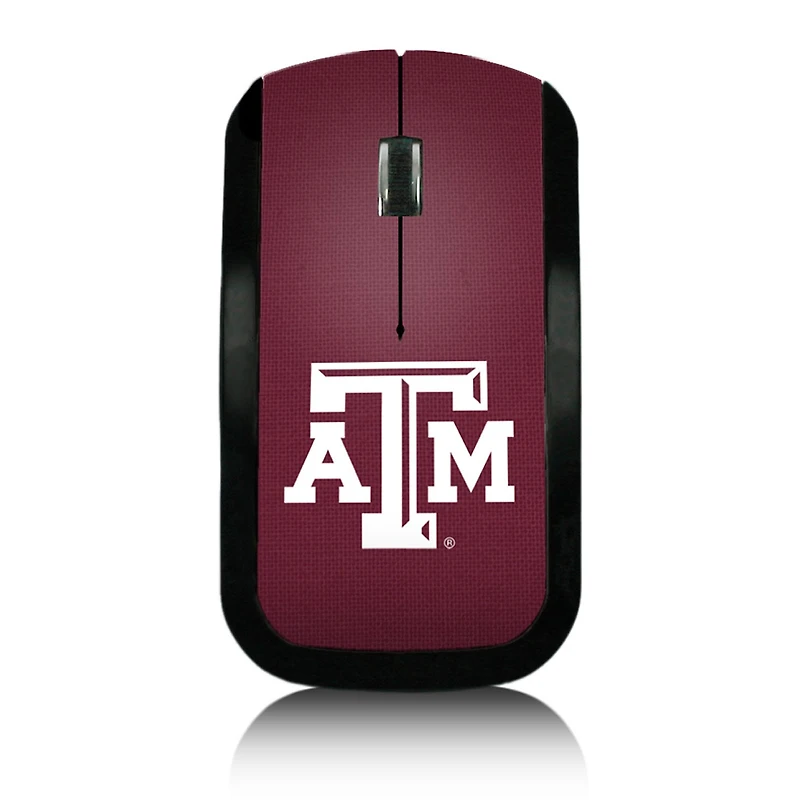 Texas A&M Aggies Solid Design Wireless Mouse