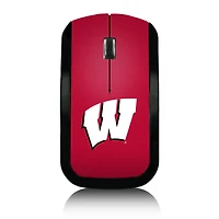 Wisconsin Badgers Solid Design Wireless Mouse