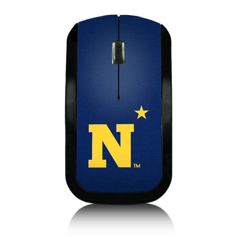 Navy Midshipmen Solid Design Wireless Mouse