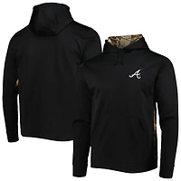 Men's Dunbrooke Black/Camo Atlanta Braves Ranger Pullover Hoodie