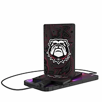 Georgia Bulldogs Secondary Logo 2500mAh Paisley Design Credit Card Powerbank