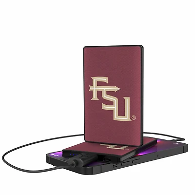 Florida State Seminoles Alternate Logo 2500mAh Solid Design Credit Card Powerbank