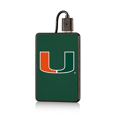 Miami Hurricanes 2500mAh Solid Design Credit Card Powerbank