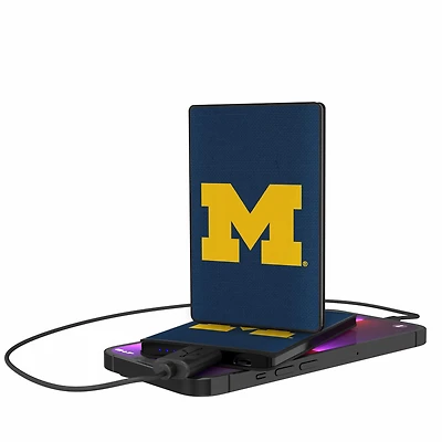 Michigan Wolverines 2500mAh Solid Design Credit Card Powerbank