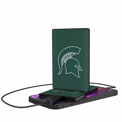 Michigan State Spartans 2500mAh Solid Design Credit Card Powerbank