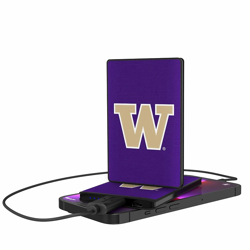 Washington Huskies 2500mAh Solid Design Credit Card Powerbank