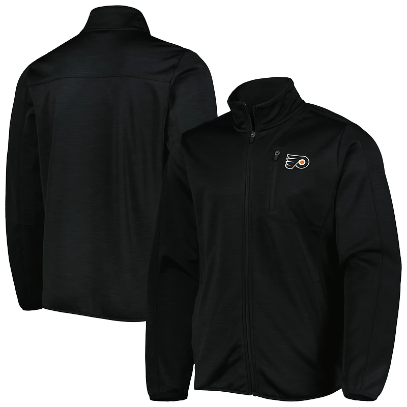 Men's G-III Sports by Carl Banks Black Philadelphia Flyers Closer Transitional Full-Zip Jacket