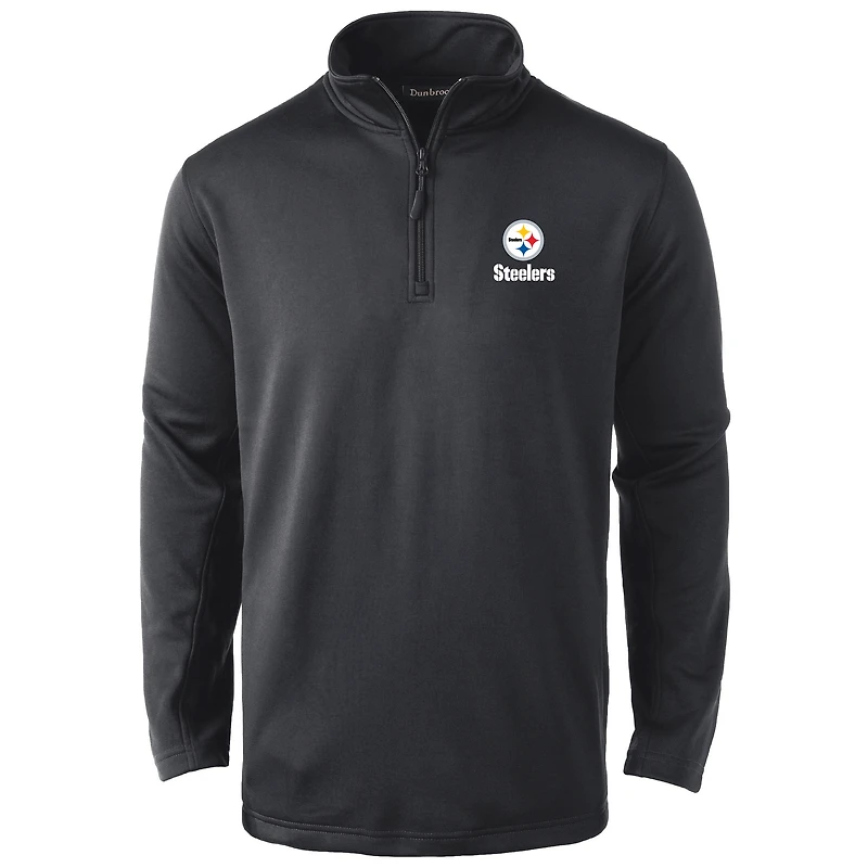 Men's Dunbrooke Black Pittsburgh Steelers All-Star Tech Quarter-Zip Top