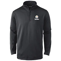 Men's Dunbrooke Black Pittsburgh Steelers All-Star Tech Quarter-Zip Top