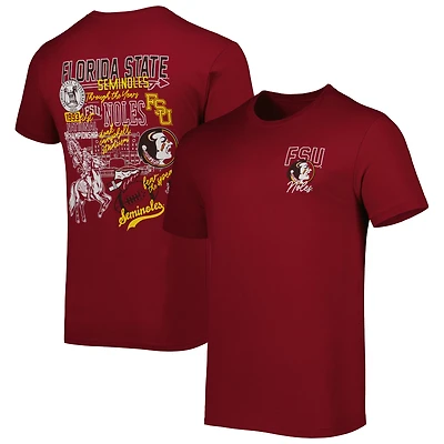 Men's Garnet Florida State Seminoles Vintage Through the Years 2-Hit T-Shirt