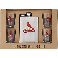 St. Louis Cardinals 8oz. Stainless Steel Flask & 2oz. Shot Glass Set