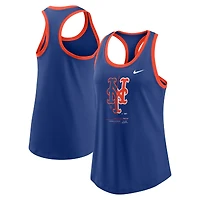 Women's Nike Royal New York Mets Tech Tri-Blend Tank Top