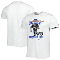 Unisex Homage Bo Jackson Heathered Ash Las Vegas Raiders NFL Blitz Retired Player Tri-Blend T-Shirt