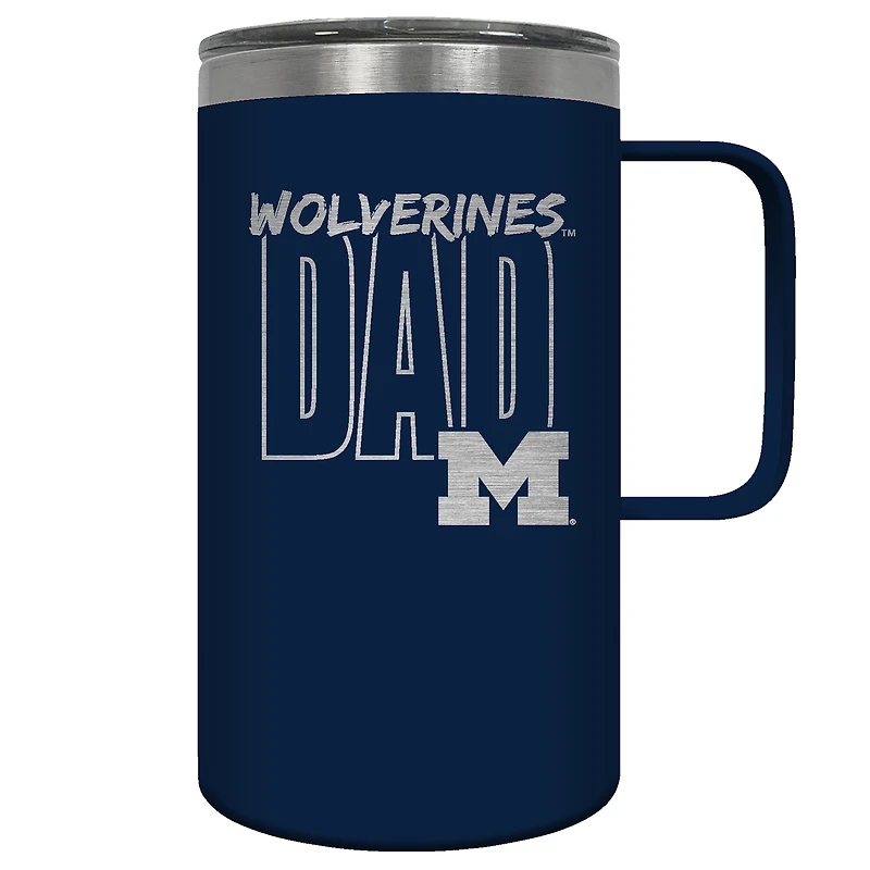Michigan Wolverines Dad 18oz. Hustle Travel Mug