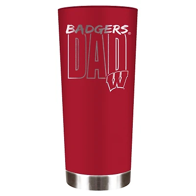Wisconsin Badgers Dad 18oz. Roadie Tumbler